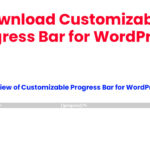 Download Customizable Progress Bar for WordPress